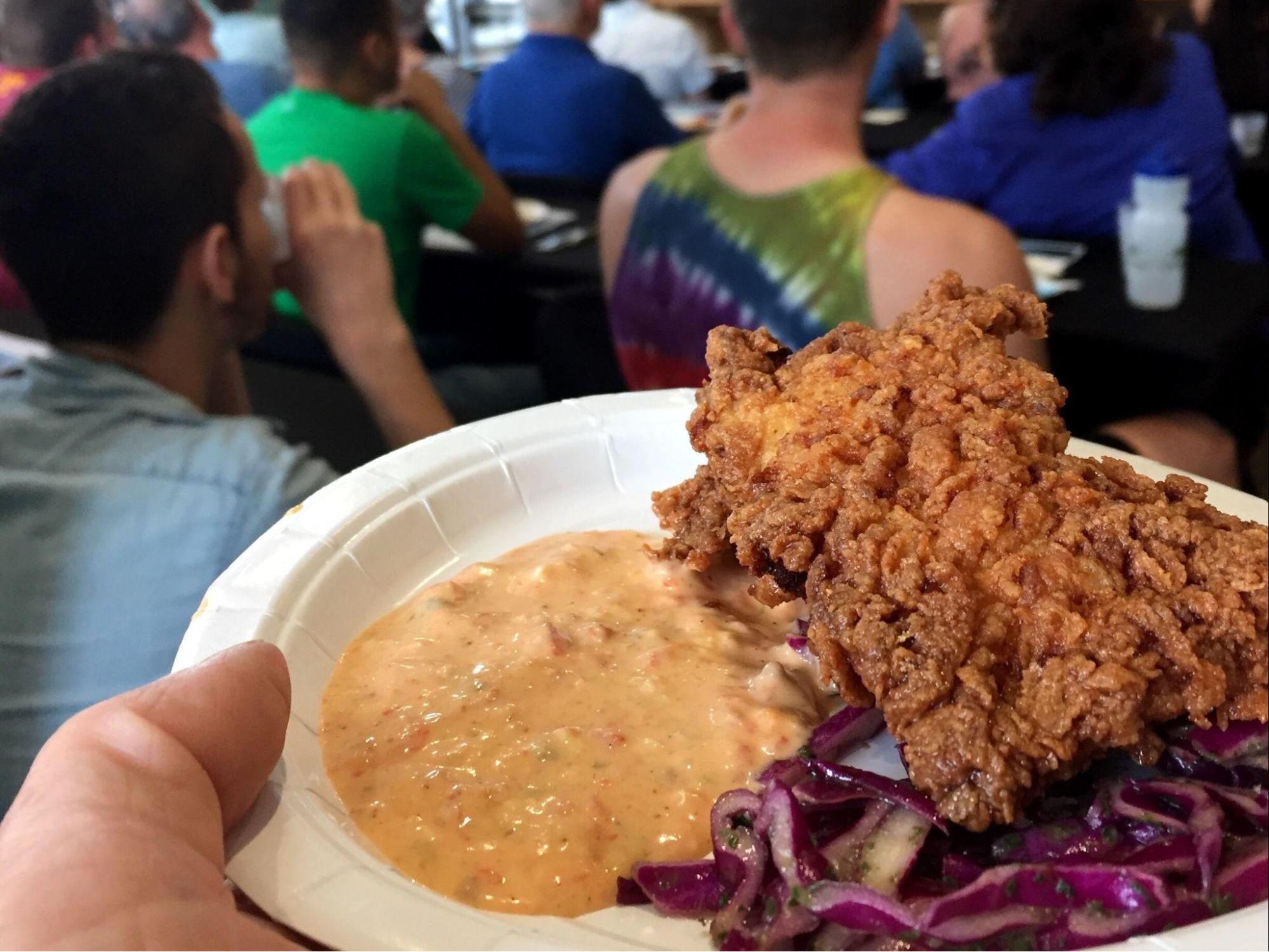 Fried Alligator with Pimiento Aioli Dipping Sauce